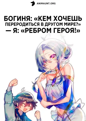 Богиня: «Кем хочешь переродиться в другом мире?» — Я: «Ребром героя!»